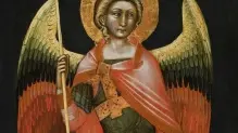 Qui accanto, Guariento da Arpo, «Schiera di angeli armati (arcangeli?)», Musei Civici di Padova, Museo Bottacin Più a destra, sempre di Guariento «Gruppo di dieci angeli con globo», Museo Bottacin In basso, «Angelo armato» dalla Pinacoteca di Arezzo