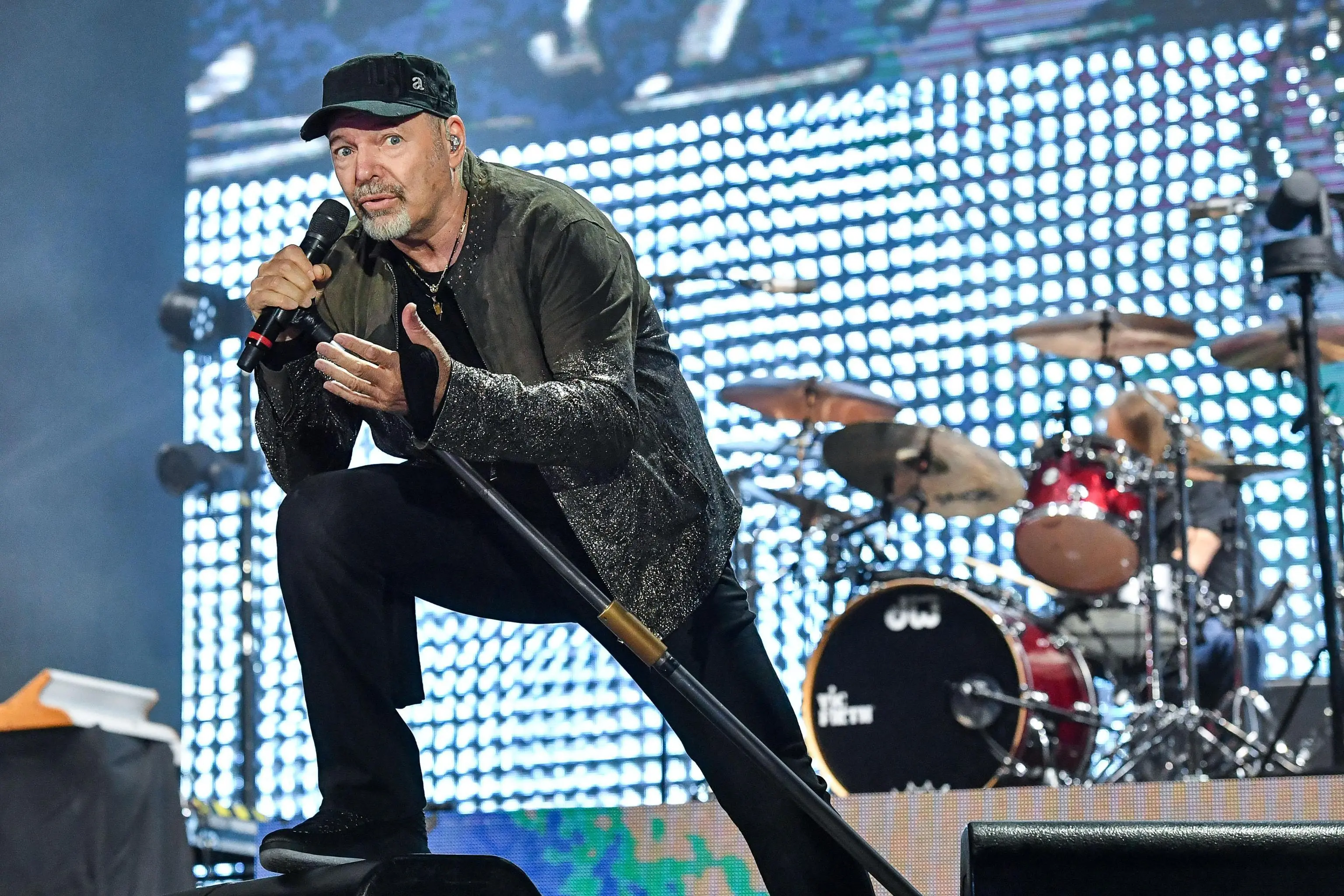 Italian singer-songwriter Vasco Rossi performs on stage at Olimpico Stadium in Rome, Italy, 11 June 2018. ANSA/ALESSANDRO DI MEO