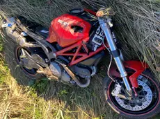 La moto Ducati del 29enne di Gorgo, rimasto gravemente ferito a San Stino