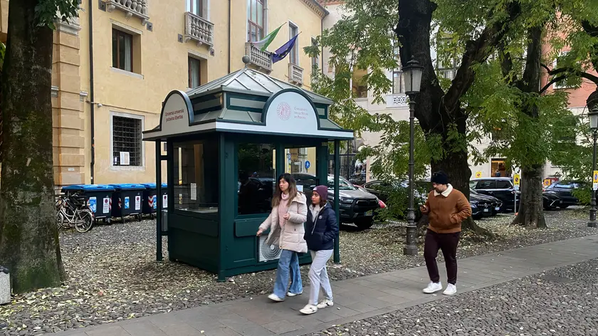 Il chiosco della conoscenza in piazza Capitaniato a Padova