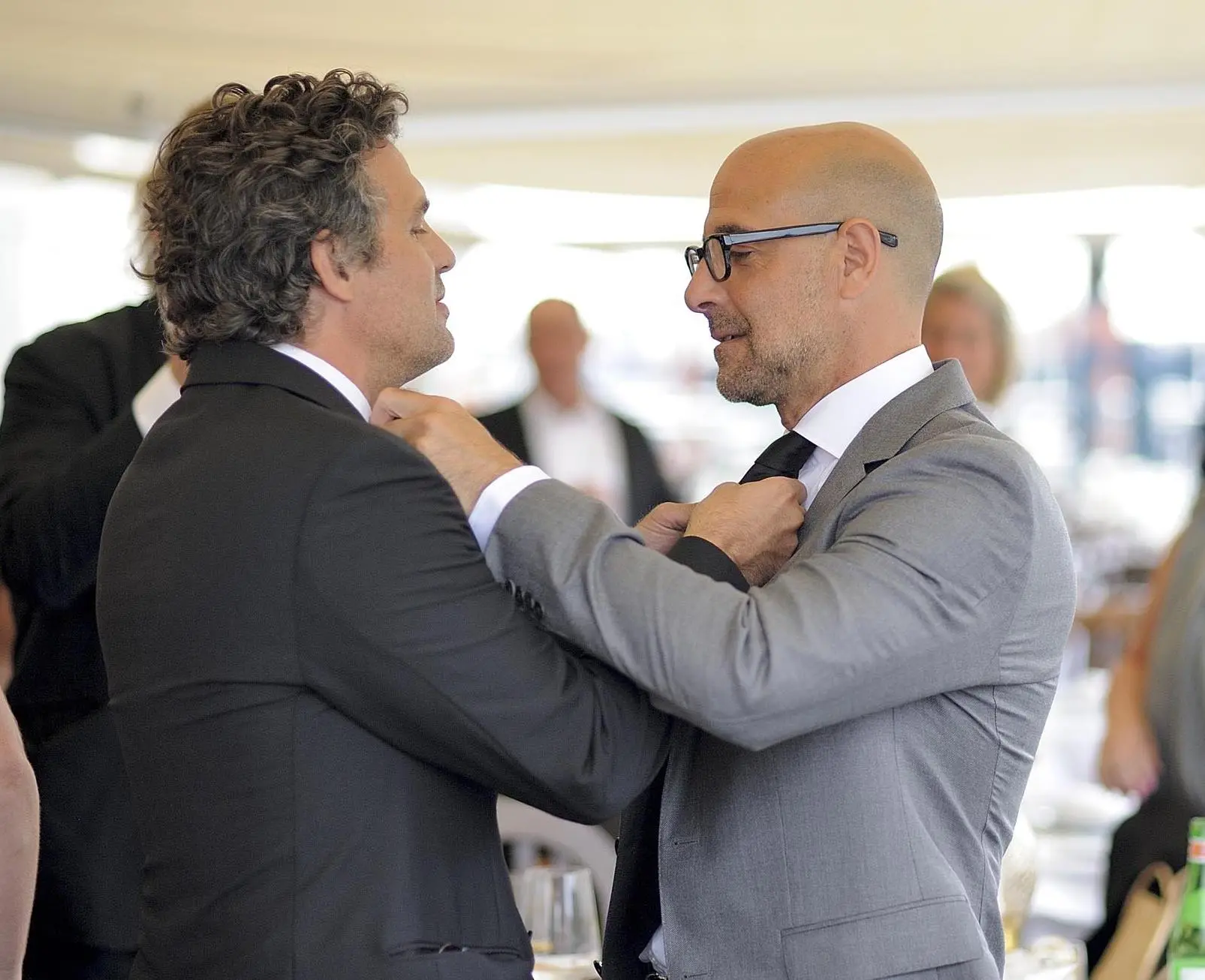 Tucci con Mark Ruffalo alla Mostra del Cinema di Venezia