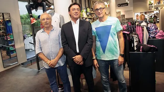 BARON - INAUGURAZIONE NON SOLO SPORT GALLERY. DA SX: RANATO FANTIN, SERGIO GIORDANI, CARLO FANTIN