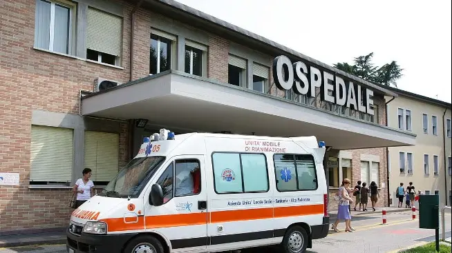 L'ambulanza dell'ospedale di Cittadella