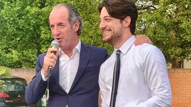 Il presidente veneto Luca Zaia insieme al segretario veneto della Lega Alberto Stefani