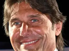 Antonio Conte, nuovo allenatore del Napoli ed il presidente Aurelio De Laurentiis alla conferenza stampa di presentazione nel Teatrino di Corte del Palazzo Reale di Napoli, 26 giugno 2024. /// Antonio Conte, new coach of Napoli, at the presentation press conference in Naples, Italy, 26 June 2024. ANSA/ CIRO FUSCO