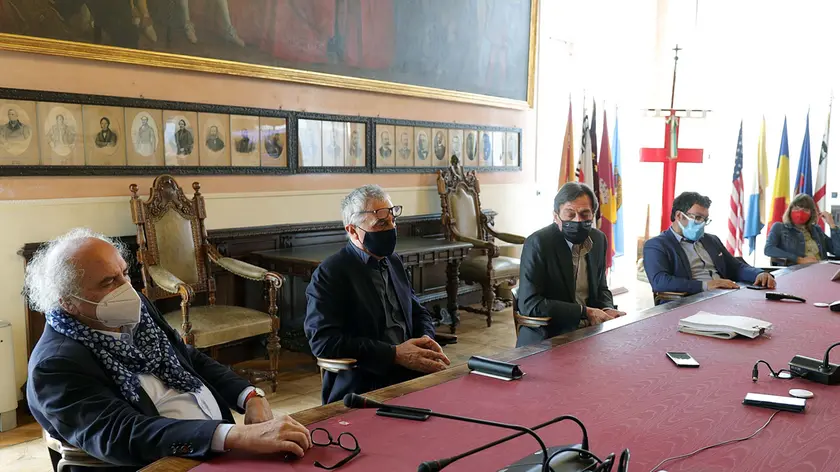 Da sinistra Daniele Rallo, Stefano Boeri, Sergio Giordani e Andrea Ragona
