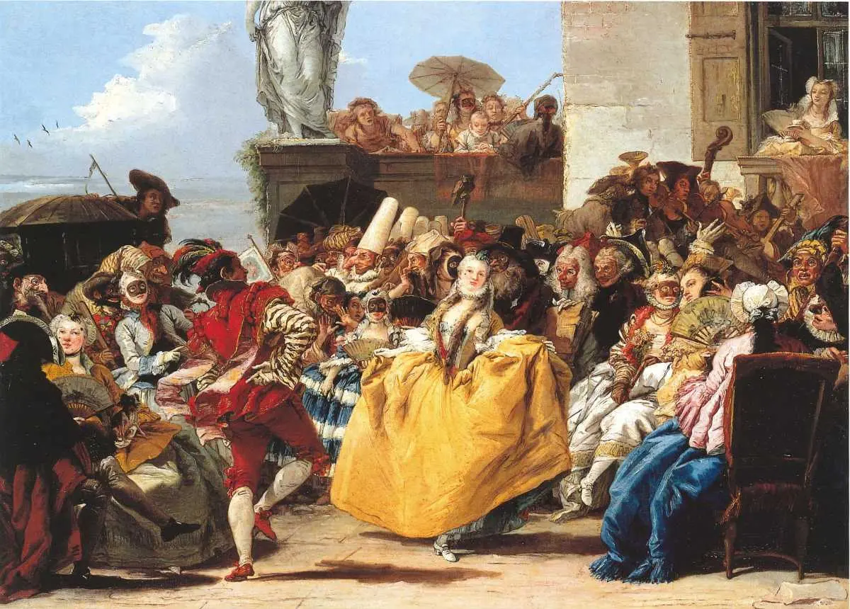 Giandomenico Tiepolo - Il minuetto, Olio su tela - Parigi, Musée du Louvre