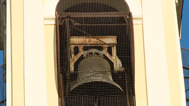MALAMAN FOTO: CAMPANILE DELLA CHIESA DI BORGO SAN MARCO, FRAZIONE DI MONTAGNANA PH ZANGIROLAMI