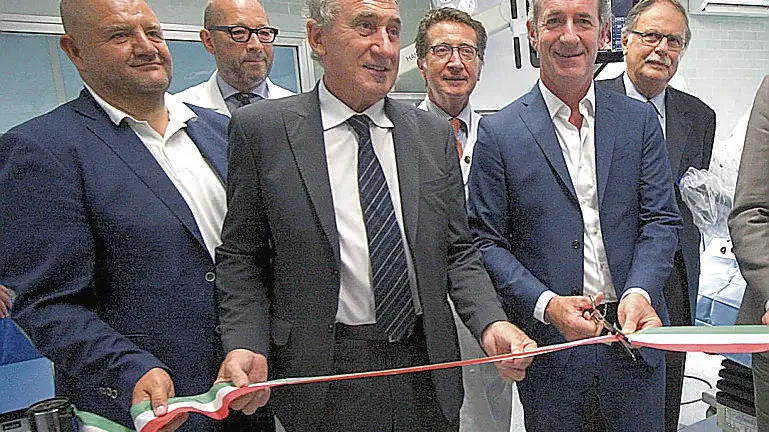 Flor tra Roberto Marcato e Luca Zaia a un’inaugurazione