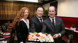 Marco con Luca Zaia e consorte
