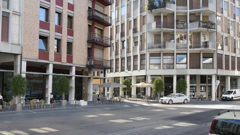 Il rendering della nuova piazzetta