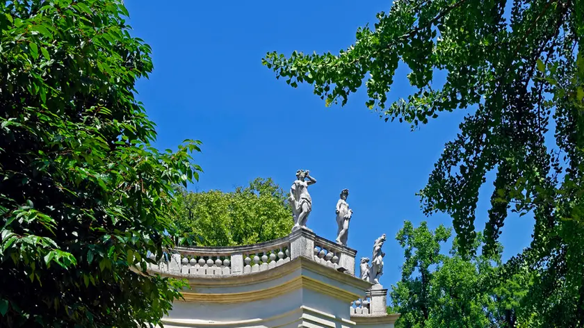 Europe, Italy, Veneto Veneto, Stra, via doge Alvise Pisani, Museo Nazionale Tu villa Pisani, park, Esedra, architecture, historically, place of intere...