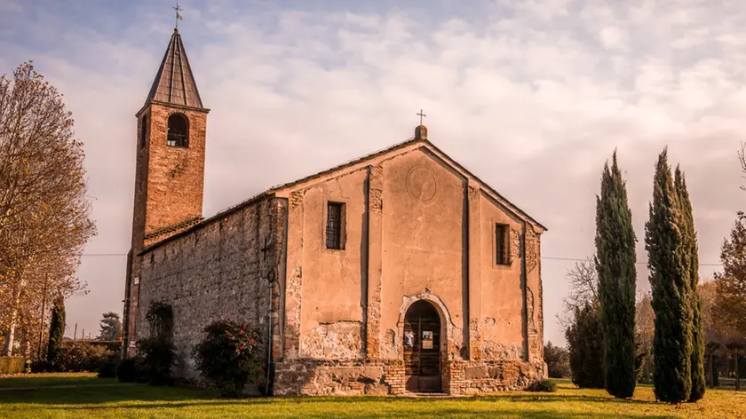 Ponso (PD), 05 dicembre 2018 Vedute di Ponso. Nella Foto: la chiesa di Santa Maria dei Prati