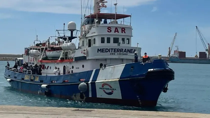 "Mare Jonio" la nave di salvataggio dell'associazione Mediterranea saving humans, creata dai veneti Luca Casarini e Beppe Caccia
