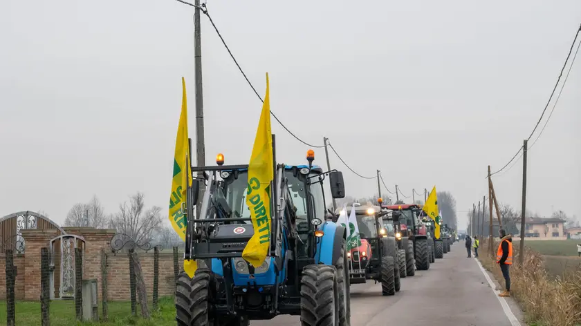 La protesta a Vescovana alla fine dello scorso anno