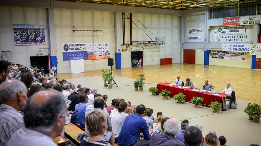 BELLUCO ph. Zangirolami Casalserugo (PD) 30.05.2018 Candidati sindaco alle elezioni Comunali di Casalserugo (PD), Nella Foto: Vista dei candidati dalla Platea