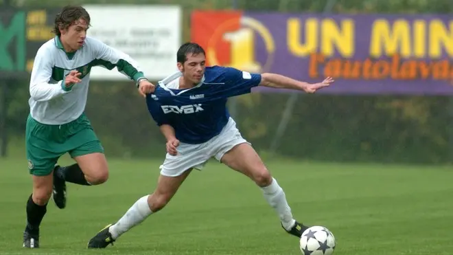 PARTITA CASALSERUGO (BLU) - FORONI VR (BIANCHI): MARCATO FERMATO IRREGOLARMENTE. PH. ZANGIROLAMI SPORT