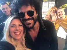 Patrizia Zanolla insieme a Francesco Renga