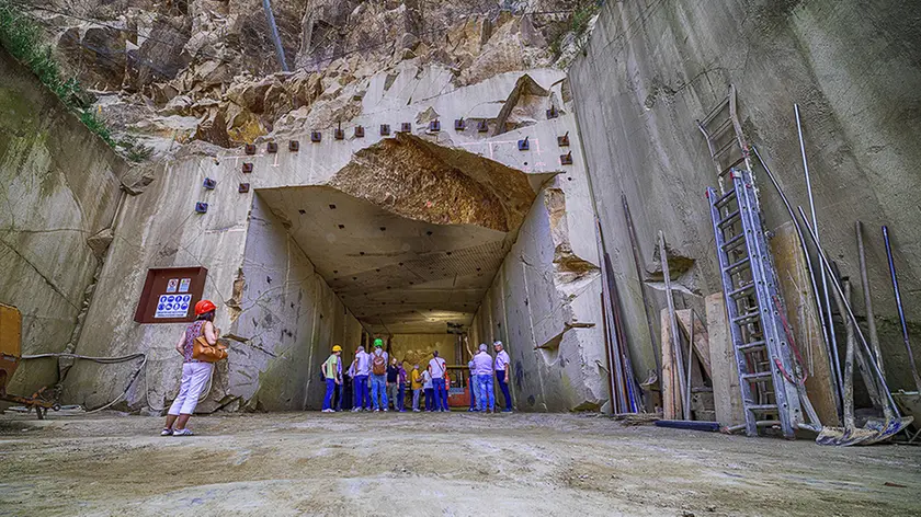 La cava di Vo’ in cui è stata autorizzata l’estrazione in galleria