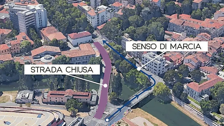 In viola parte di ponte Omizzolo che resterà chiuso fino a settembre