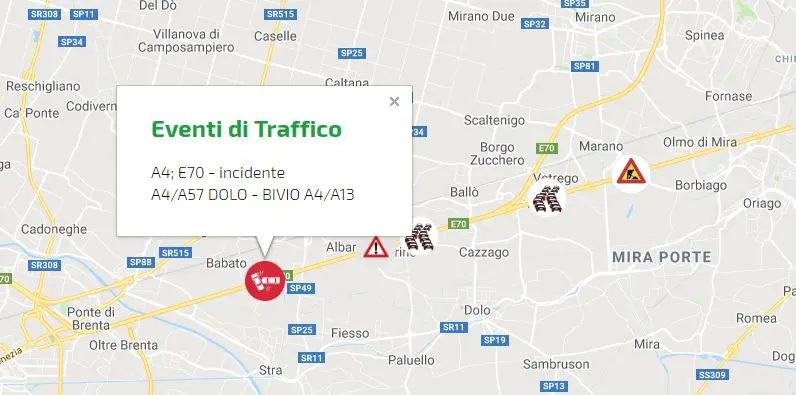 L'indicazione apparsa sul sito di Cav