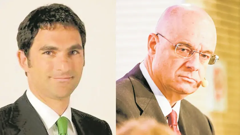 L'ex lsenatore eghista Alberto Filippi e il giornalista padovano Ario Gervasutti