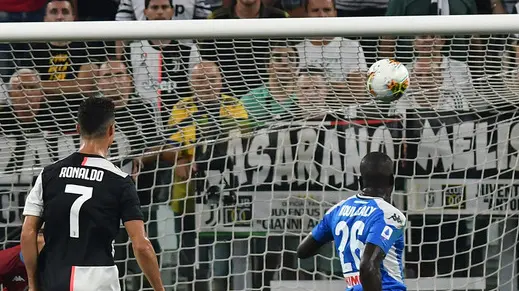 Torino - Serie A 2019/20 2a giornata - - Juventus-Napoli - Nella foto: l'autogol di Kalidou Koulibaly - Napoli.