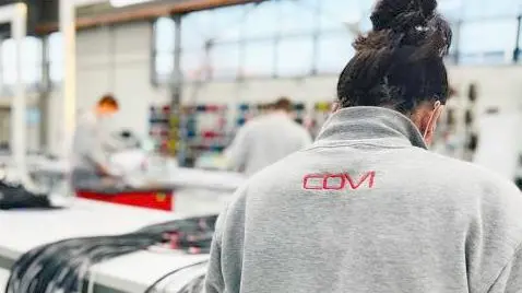 L’interno del nuovo stabilimento Covi a Saletto di Vigodarzere