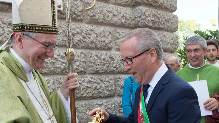 DORO - FOTO PIRAN - SAN GIORGIO IN BOSCO - INAUGURAZIONE CAMPANILE