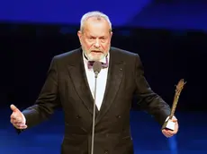 epa08012658 British filmmaker Terry Gilliam receives a Lifetime Achievement Award during the opening ceremony of the 41st Cairo International Film Festival (CIFF), in Cairo, Egypt, 20 November 2019. The CIFF runs from 20 to 29 November. EPA/KHALED ELFIQI