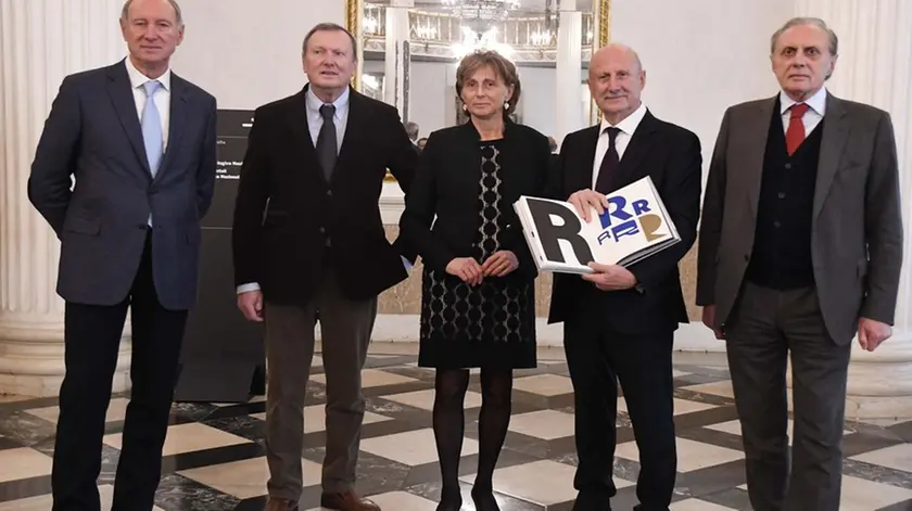 Interpress/M.Tagliapietra Venezia 29.11.2018.- Presentazione del libro TIPOTECA, UNA STORIA ITALIANA. Grafiche Antiga. Salone da ballo, Museo Correr. La famiglia Antiga.