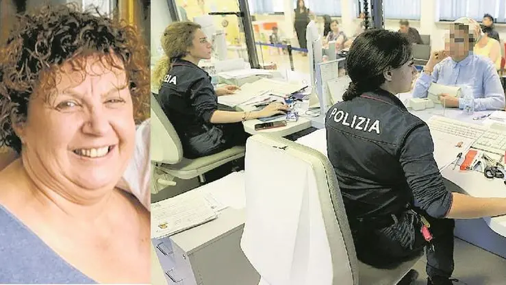 Lorella Scandaletti la padovana che vive da trent’anni nell’isola Bonaire, nelle Antille olandesi. A destra l'ufficio passaporti di Padova