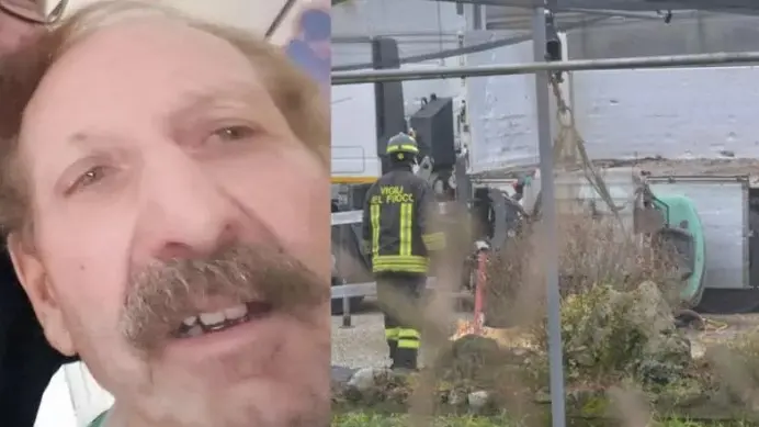 Adriano Gallo e la scena dell'incidente mortale sul lavoro