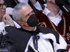 L’ex rettore Rosario Rizzuto all’inaugurazione dell’800esimo anno accademico