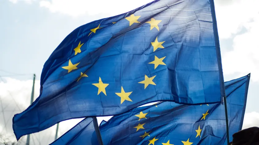 Le bandiere dell'Unione europea
