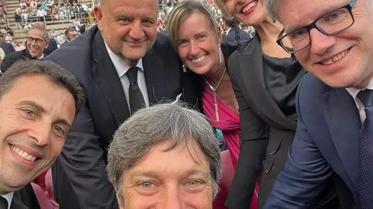 Da sinistra: Cristiano Corazzari, Roberto Marcato, Elisa De Berti, Angela Colmellere, Gianpaolo Bottacin