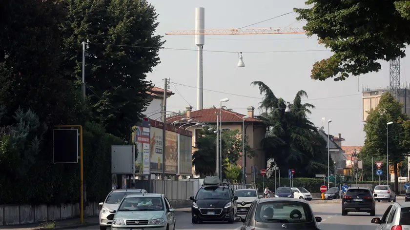 Un’antenna telefonica installata recentemente in città