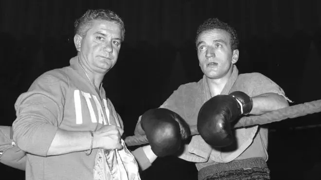 Pugilato: Sandro Lopopolo vincitore della medaglia d'argento nei pesi leggeri nel 1960 Archivio Storico ANSA