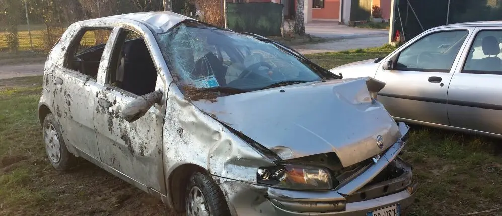 L'auto coinvolta nell'incidente