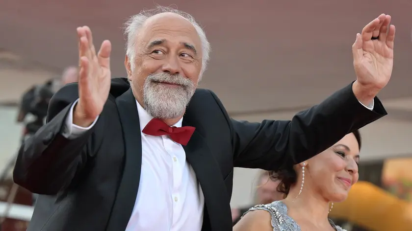 Italian filmmaker Giorgio Diritti arrives for the premiere of 'Lubo' during the 80th Venice Film Festival in Venice, Italy, 07 September 2023. The movie is presented in the official competition 'Venezia 80' at the festival running from 30 August to 09 September 2023. ANSA/ETTORE FERRARI