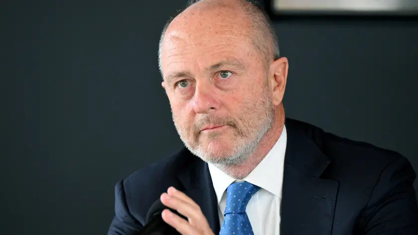 Angelo Binaghi, president of the Italian tennis federation, attends a press conference, in Rome, Italy, 05 May 2024. Sinner announced Saturday he will not play at the upcoming Italian Open tennis tournament due to a hip injury which forced him out in Madrid earlier this week. ANSA/ETTORE FERRARI