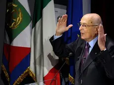 Il Presidente della repubblica Giorgio Napolitano durante il suo intervento al convegno degli Stati Generale della Cultura a Roma, 15 novembre 2012. ANSA / MAURIZIO BRAMBATTI