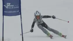Andrea Rossato durante una gara