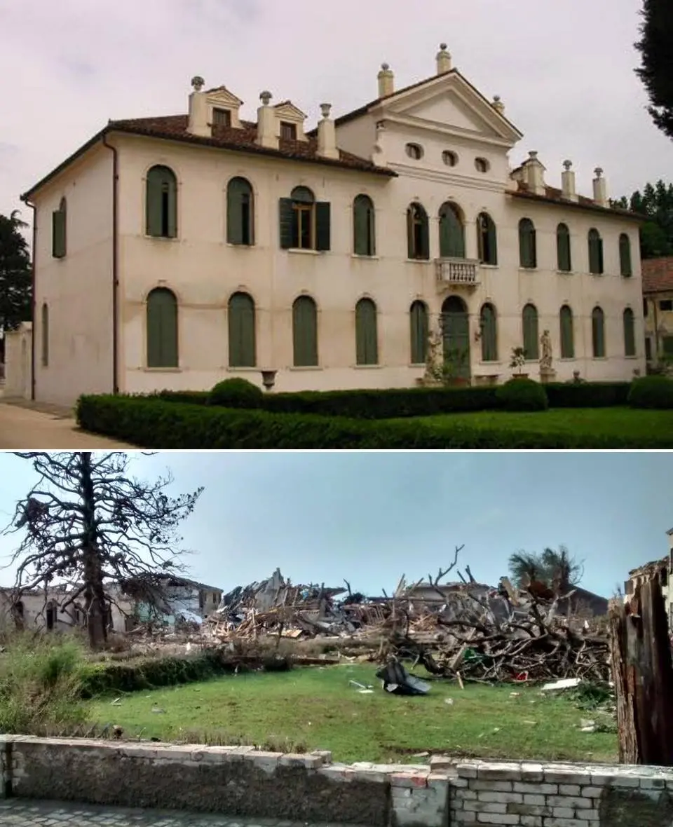 Villa Fini a Dolo, prima del tornado (foto Enrico Garbo)