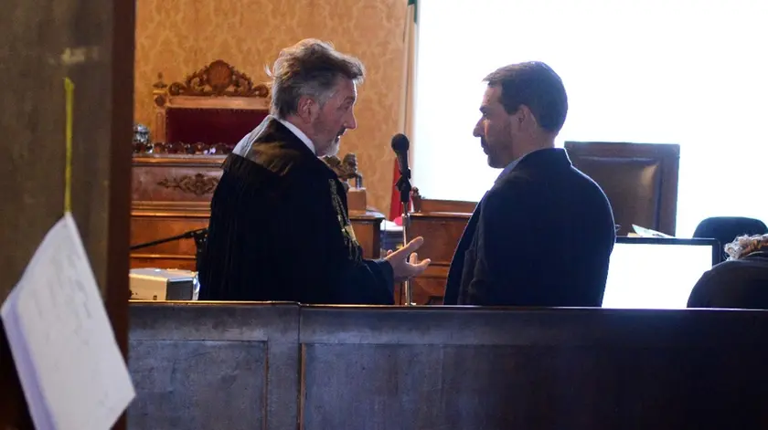 L'avvocato Luigino Martellato e Franco Birolo attendono la sentenza in Corte d'Appello