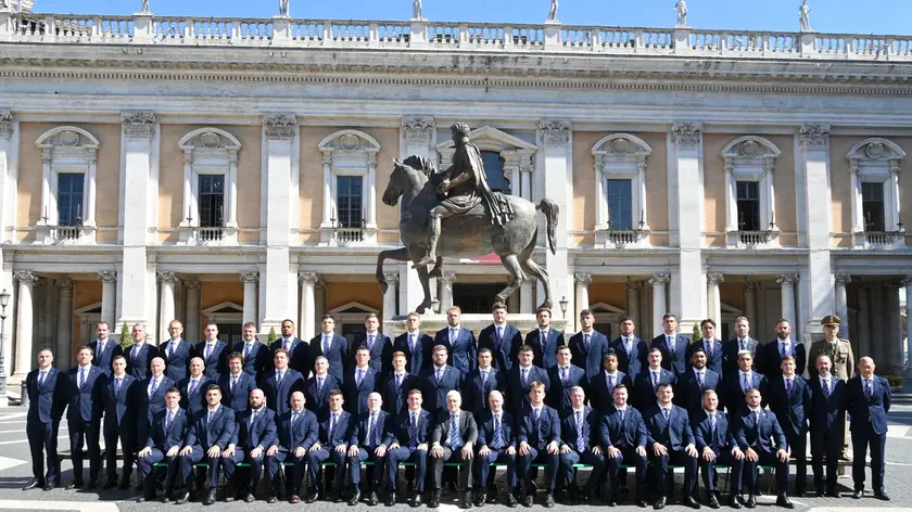 La Nazionale di rugby a Palazzo Chigi a Roma per il via all'avventura mondiale