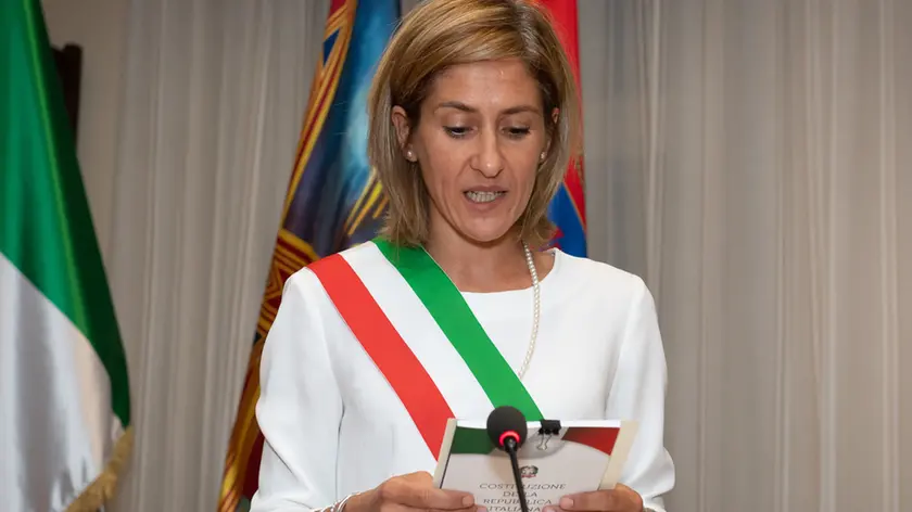 Monselice (PD), 28 giugno 2019. Nuovo consiglio comunale. Nella foto: il giuramento del sindaco Giorgia Bedin.
