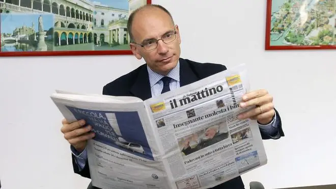 SALMASO - ENRICO LETTA IN REDAZIONE