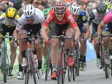 Andre Greipel of Lotto Soudal crosses the finish line to win the seventh stage of the Giro d'Italia 2016, Sulmona to Foligno 211 km, Italy, 13 May 2016. ANSA/LUCA ZENNARO