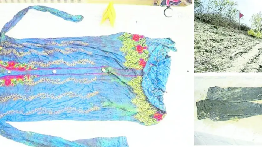 Gli abiti ritrovati all’interno del borsone rinvenuto lungo il Po: una blusa azzurra lunga e dei pantaloni. All’interno del borsone c’era anche il cadavere della donna che a oggi rimane ancora senza un nome